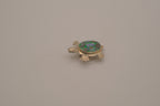 Vintage Mexican Alpaca Abalone turtle brooch