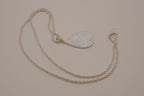 Teardrop-shaped sterling silver cloisonné enamel pendant &nbsp;necklace