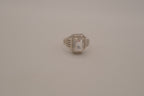 Wiwen Nilsson sterling silver rock crystal ring