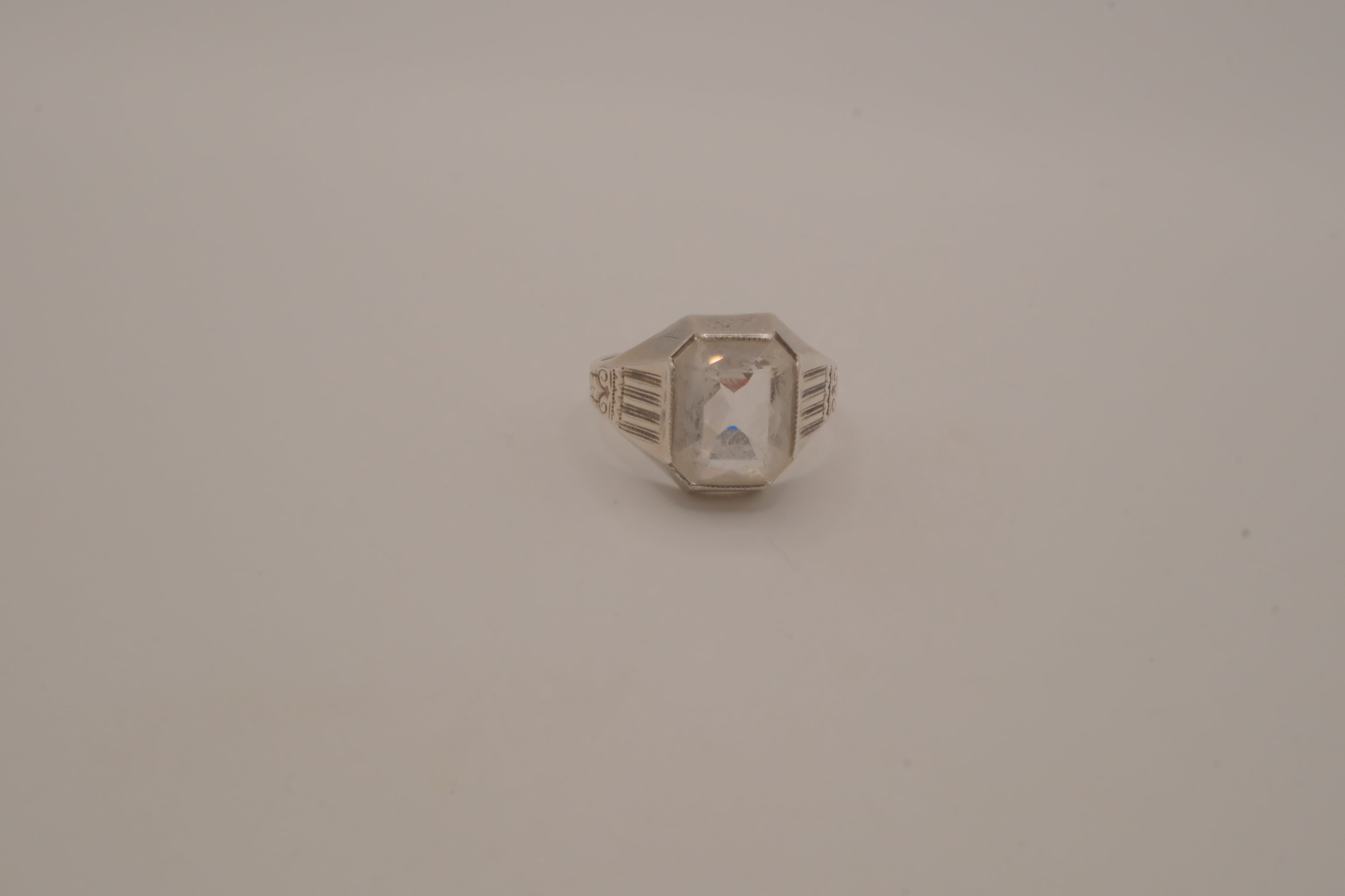 Wiwen Nilsson sterling silver rock crystal ring