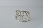 Silver Spiral Cuff Bangle