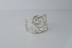 Silver Spiral Cuff Bangle
