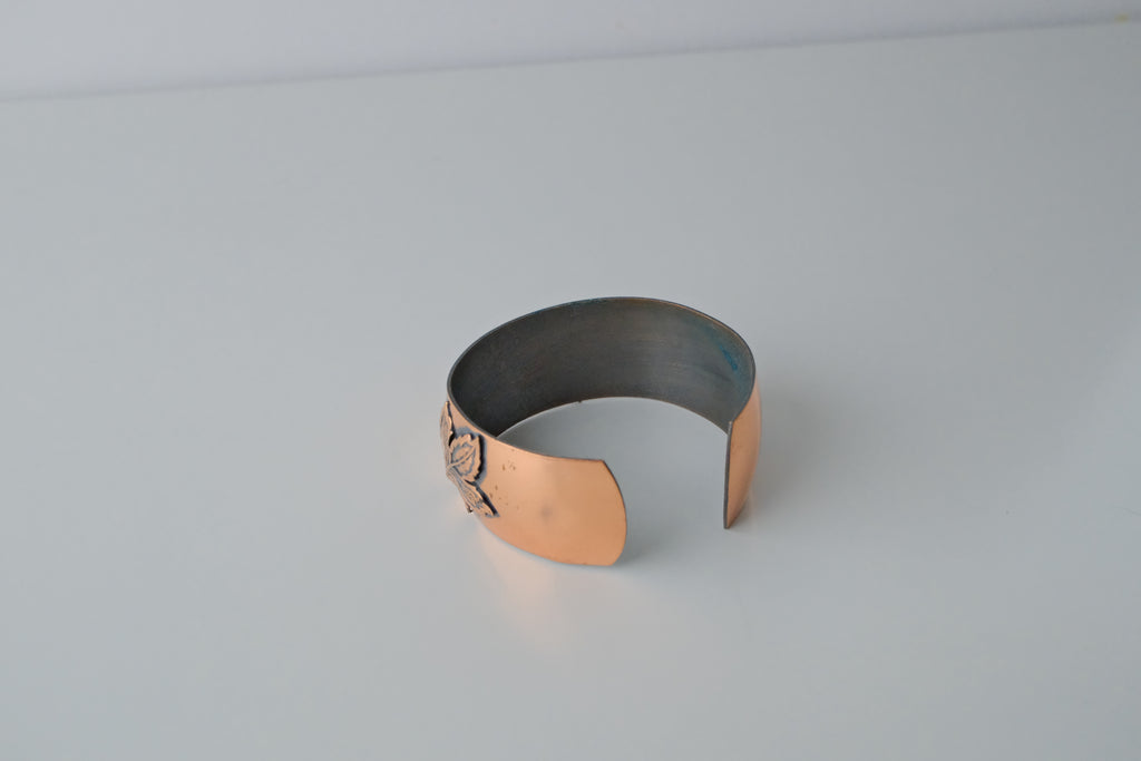 Vintage Maple Leaf Copper Winnepeg Cuff&nbsp;