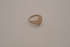 Sterling silver domed heart ring
