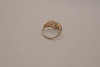 Sterling silver domed heart ring