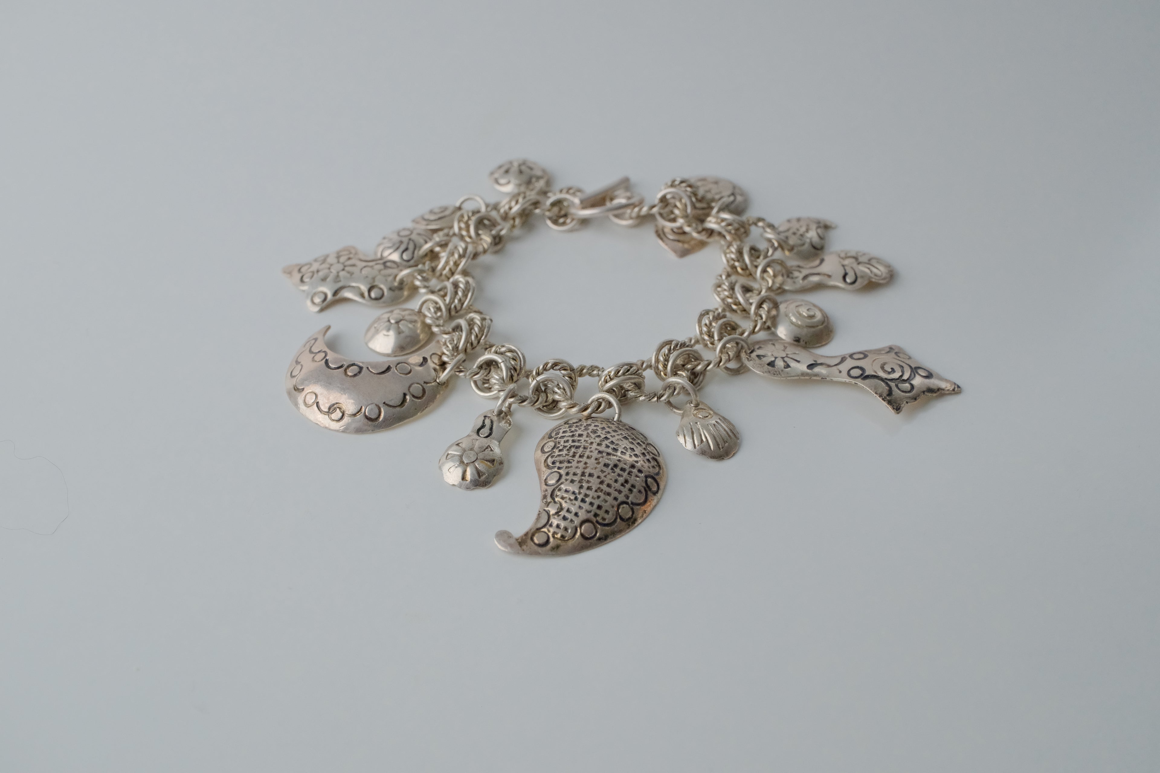 Vintage Sterling Silver Charm Bracelet