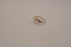 Sterling silver White Opal bypass ring
