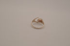 Sterling silver White Opal bypass ring
