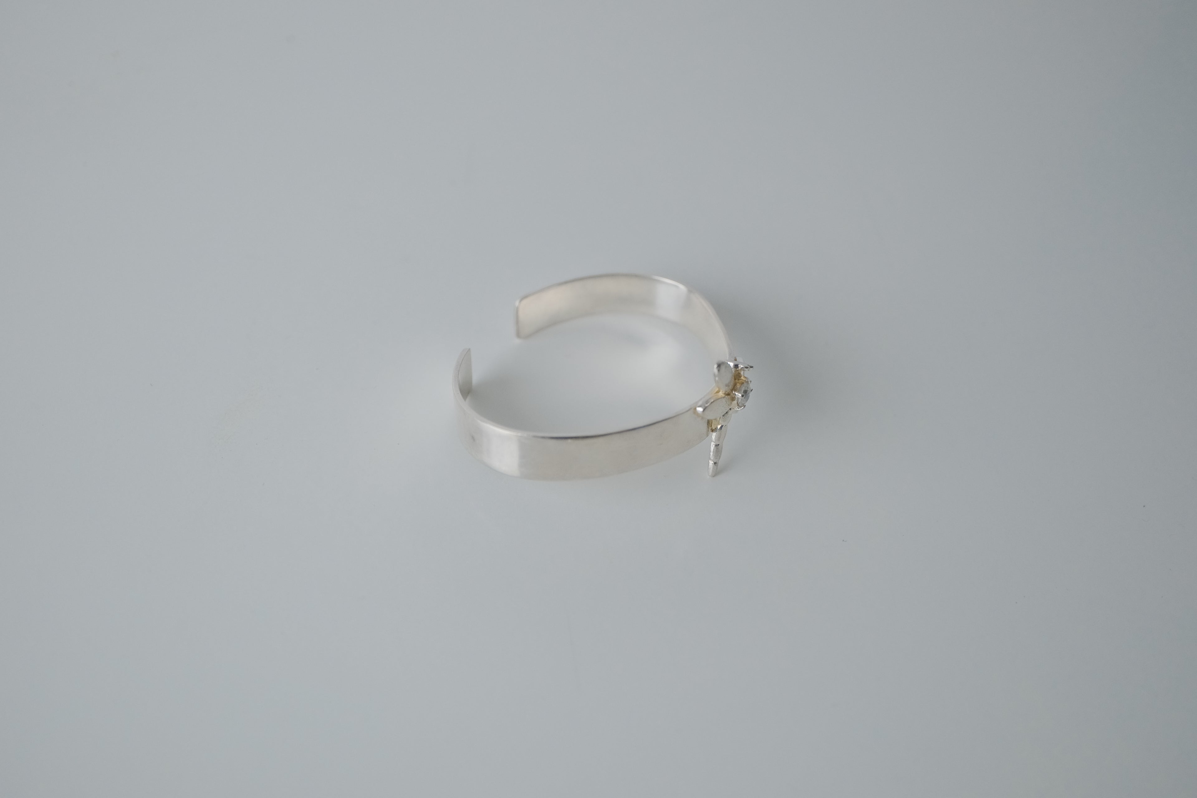 Vintage Sterling Silver Dragonfly Cuff