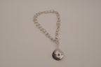 Elle sterling silver teardrop charm bracelet&nbsp;