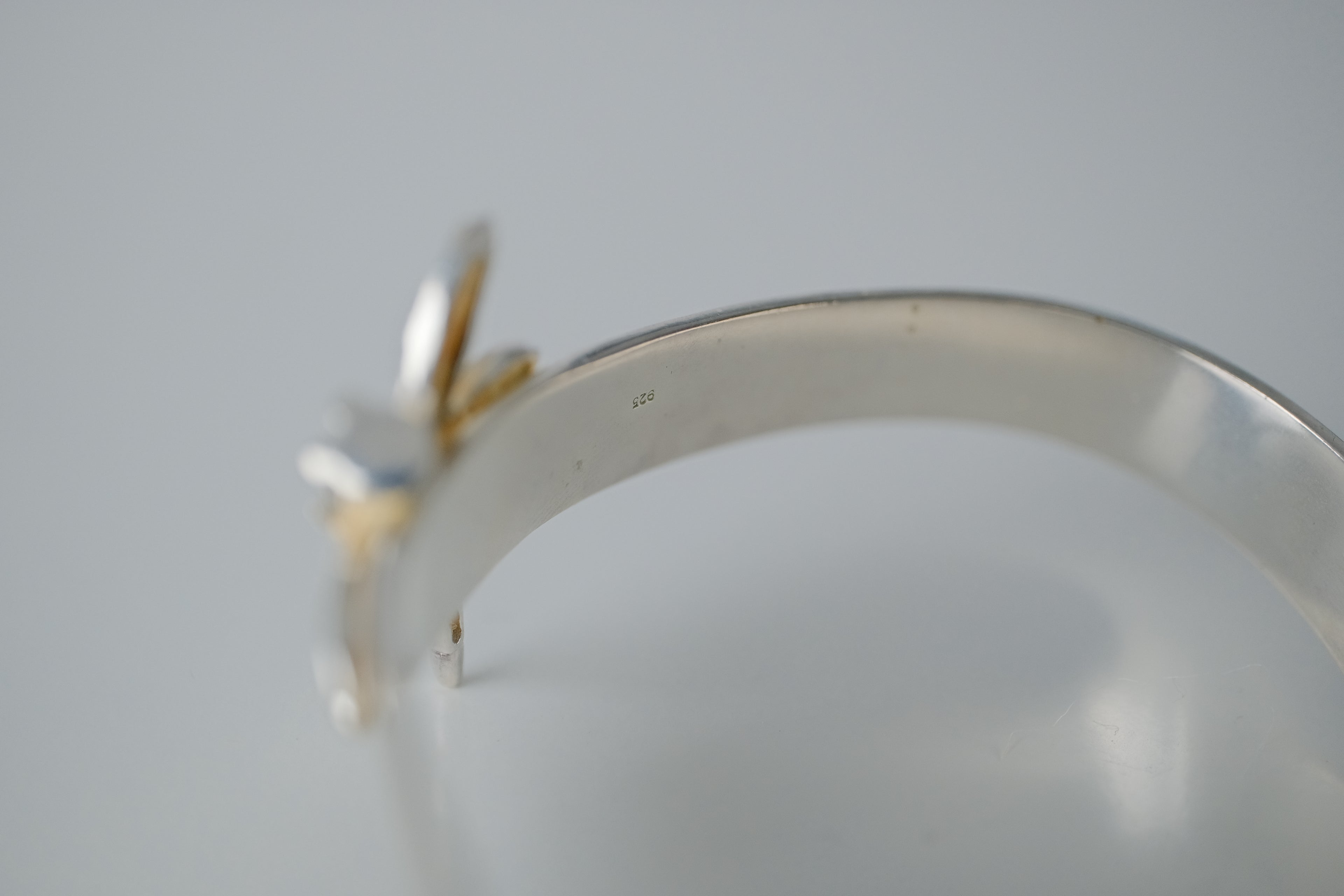 Vintage Sterling Silver Dragonfly Cuff