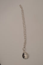 Elle sterling silver teardrop charm bracelet&nbsp;