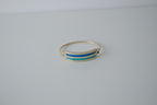 Vintage Mexico Sterling Silver Turquoise Bangle