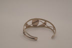Vintage Mexico Alpaca silver denim lapis cuff bracelet