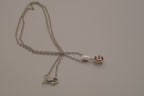 Elle Sterling silver solitaire pendant necklace