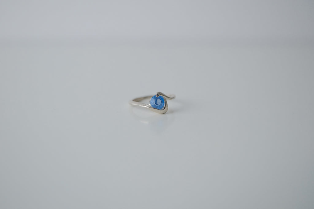 Blue Gemstone Silver Ring