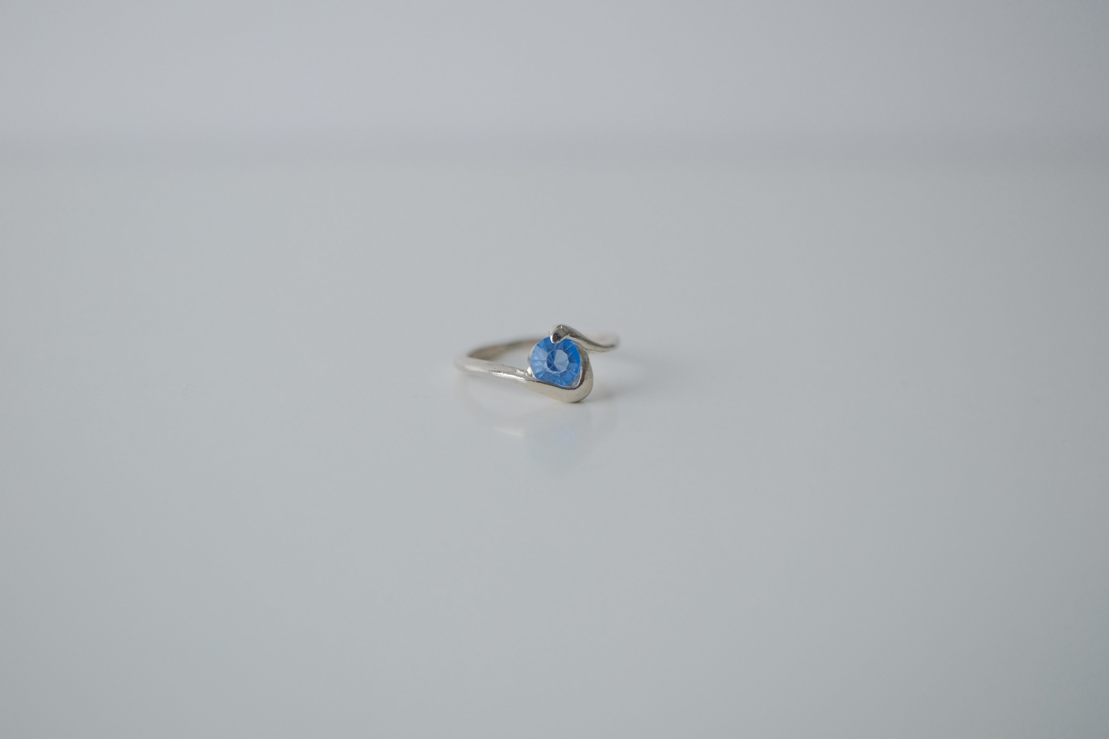 Blue Gemstone Silver Ring