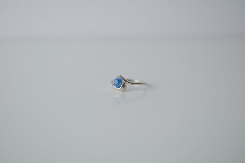 Blue Gemstone Silver Ring