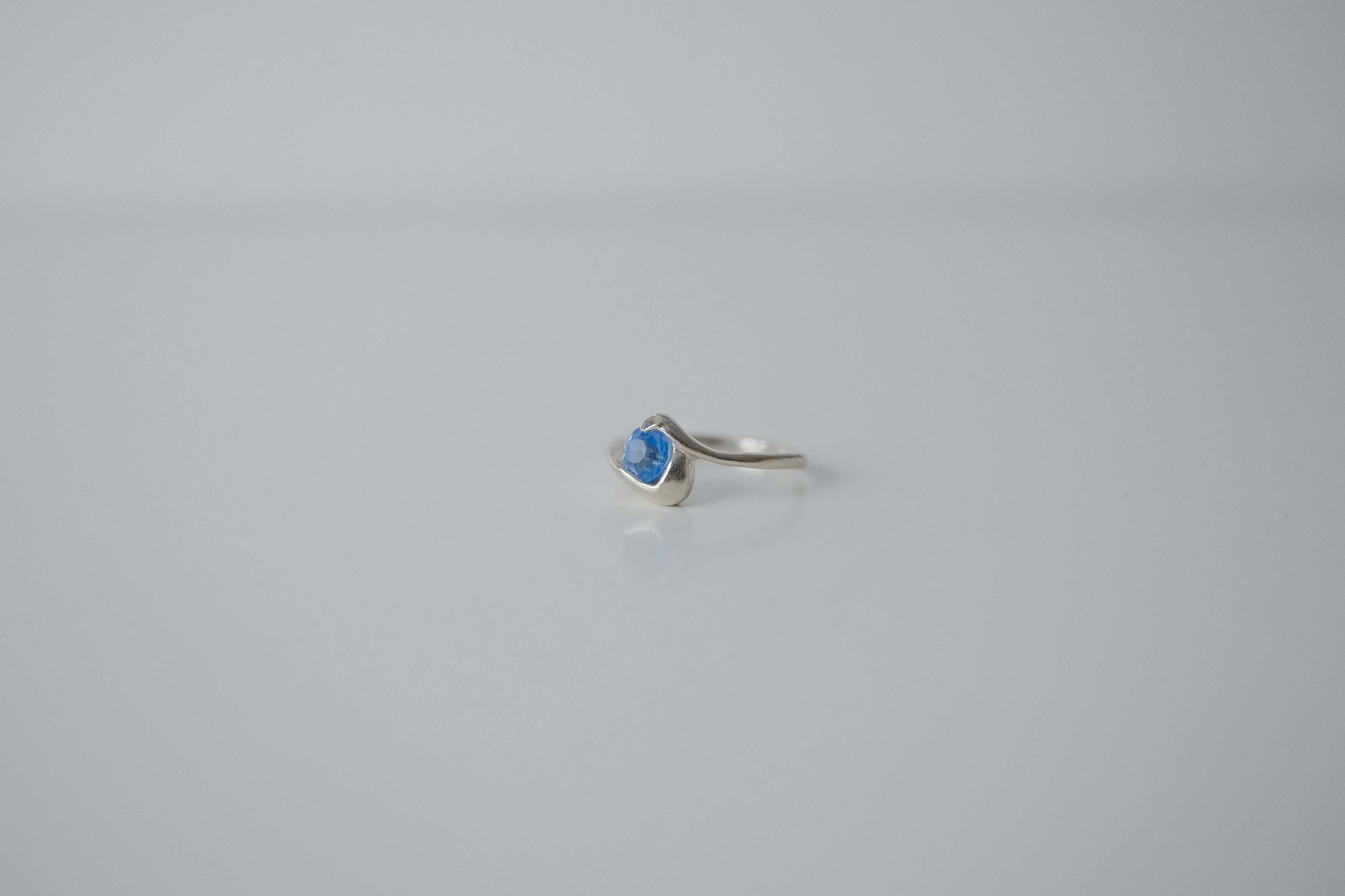 Blue Gemstone Silver Ring