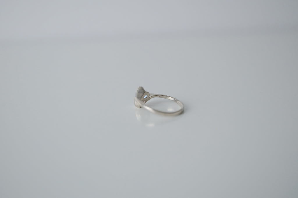 Blue Gemstone Silver Ring
