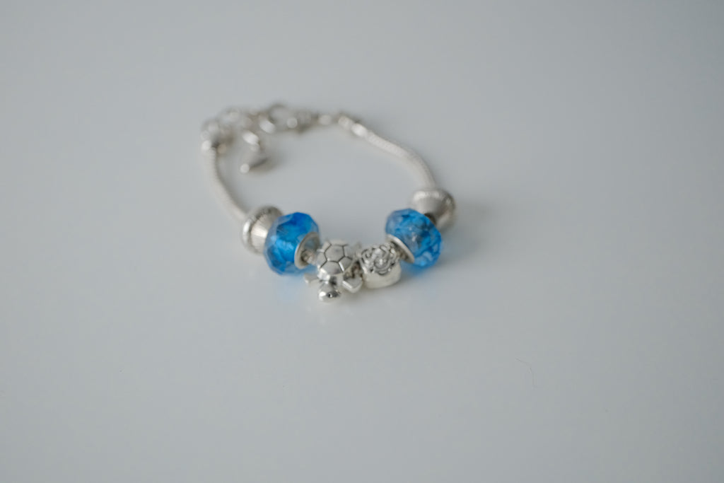 Pandora Style Blue Bracelet