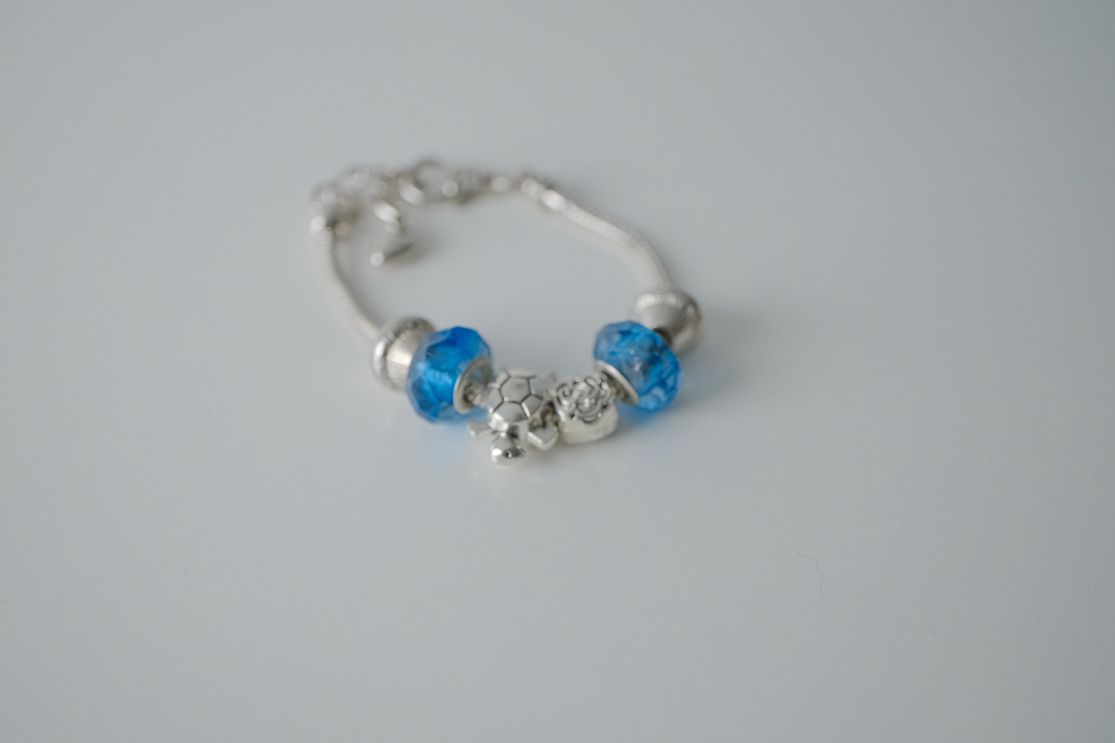 Pandora Style Blue Bracelet