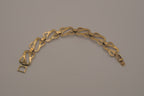 Vintage Sterling silver Art Nouveau stylized flower link bracelet