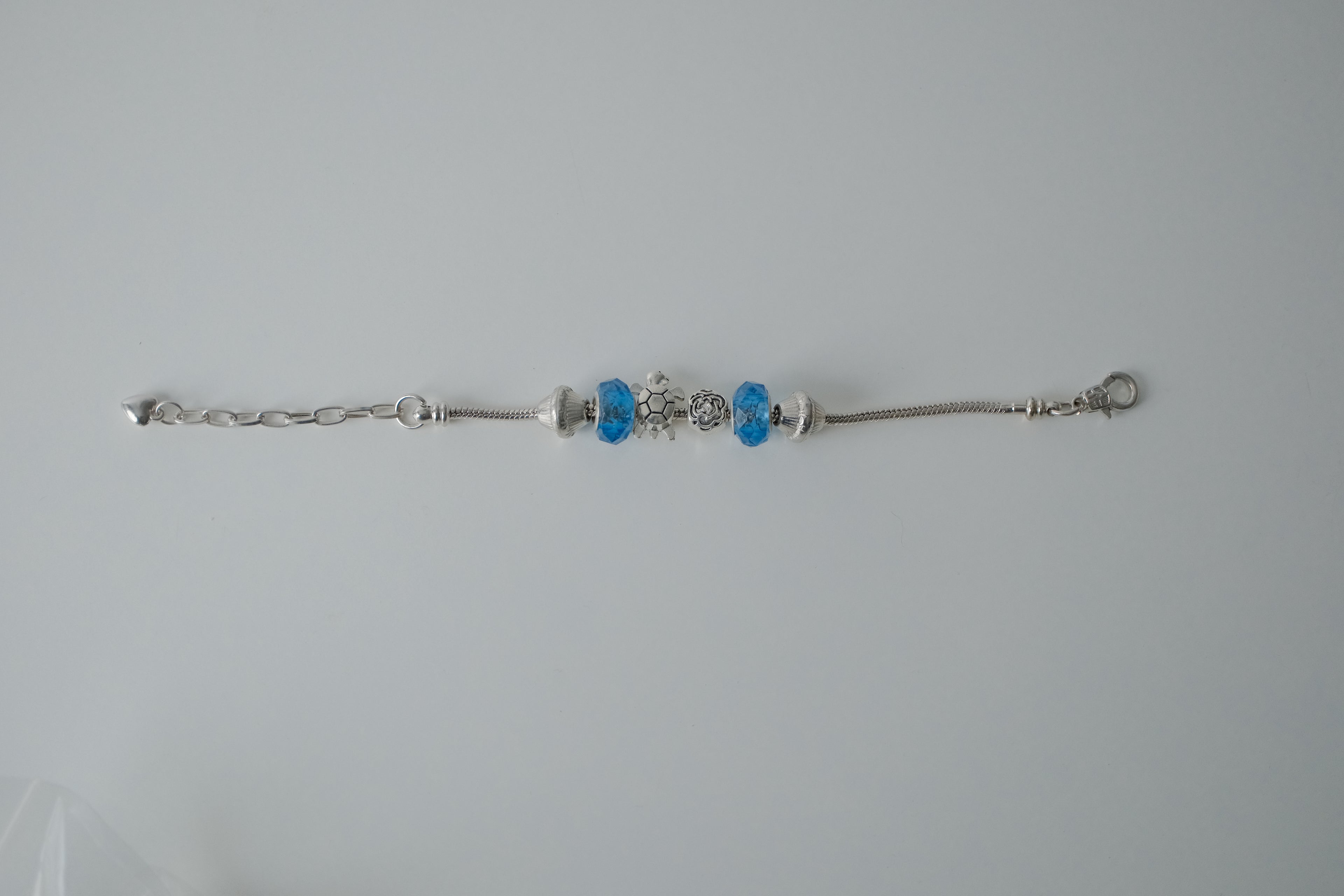 Pandora Style Blue Bracelet