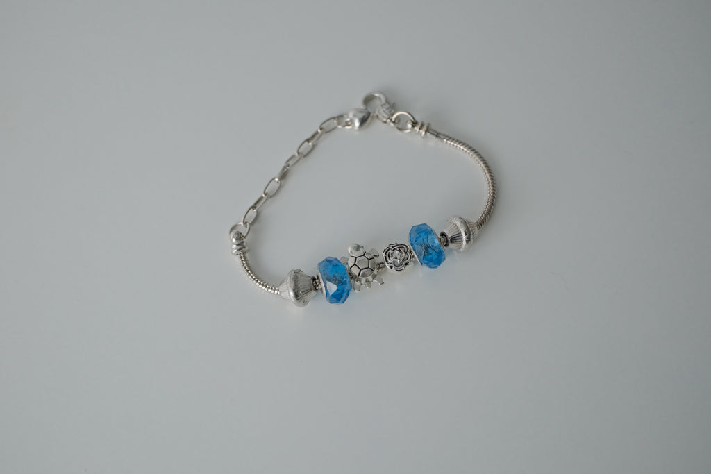 Pandora Style Blue Bracelet