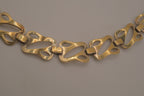 Vintage Sterling silver Art Nouveau stylized flower link bracelet