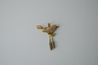 Vintage Gold Bird with Rhinestones Pendant