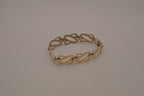 Vintage Sterling silver Art Nouveau stylized flower link bracelet