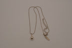 NY &amp; Co Silver tone liquid drop pendant necklace