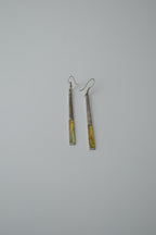 Vintage Sterling Silver Abalone Shell Textured Earrings