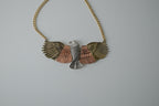 Vintage Mixed Metal Eagle Choker Necklace
