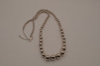 KA Sterling silver Graduated Ball Necklace&nbsp;