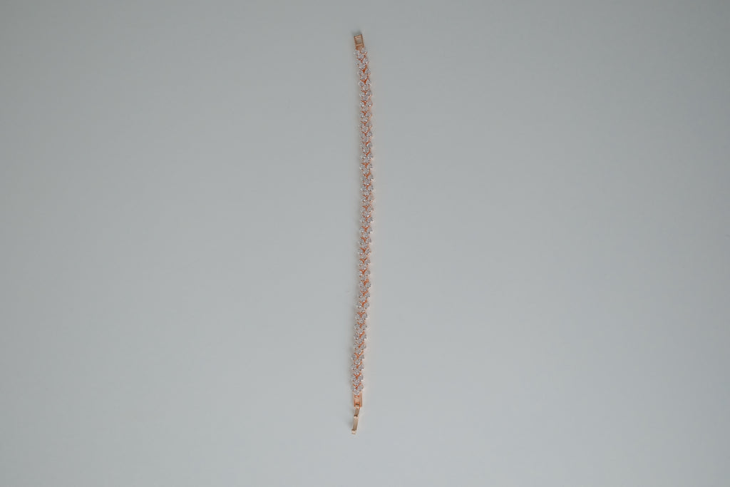 10K Gold Filled Rose Gold Tennis Bracelet