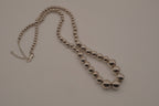 KA Sterling silver Graduated Ball Necklace&nbsp;