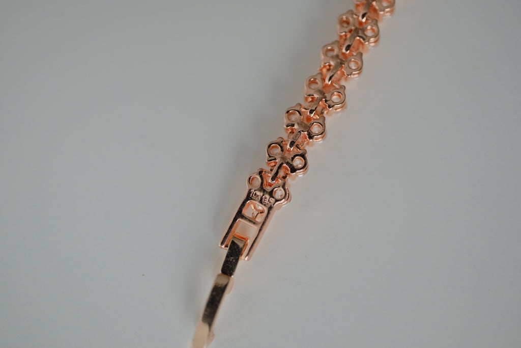 10K Gold Filled Rose Gold Tennis Bracelet