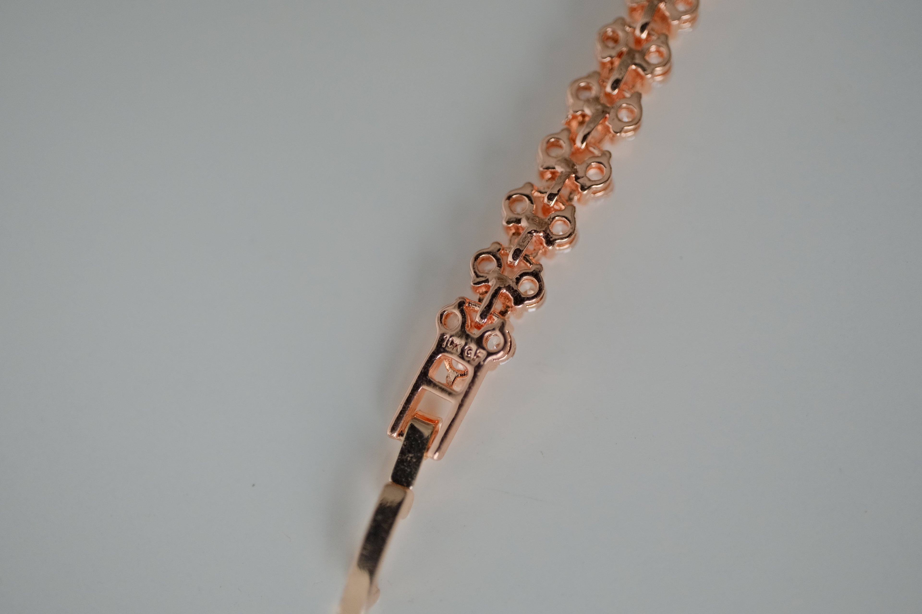 10K Gold Filled Rose Gold Tennis Bracelet