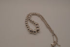 KA Sterling silver Graduated Ball Necklace&nbsp;
