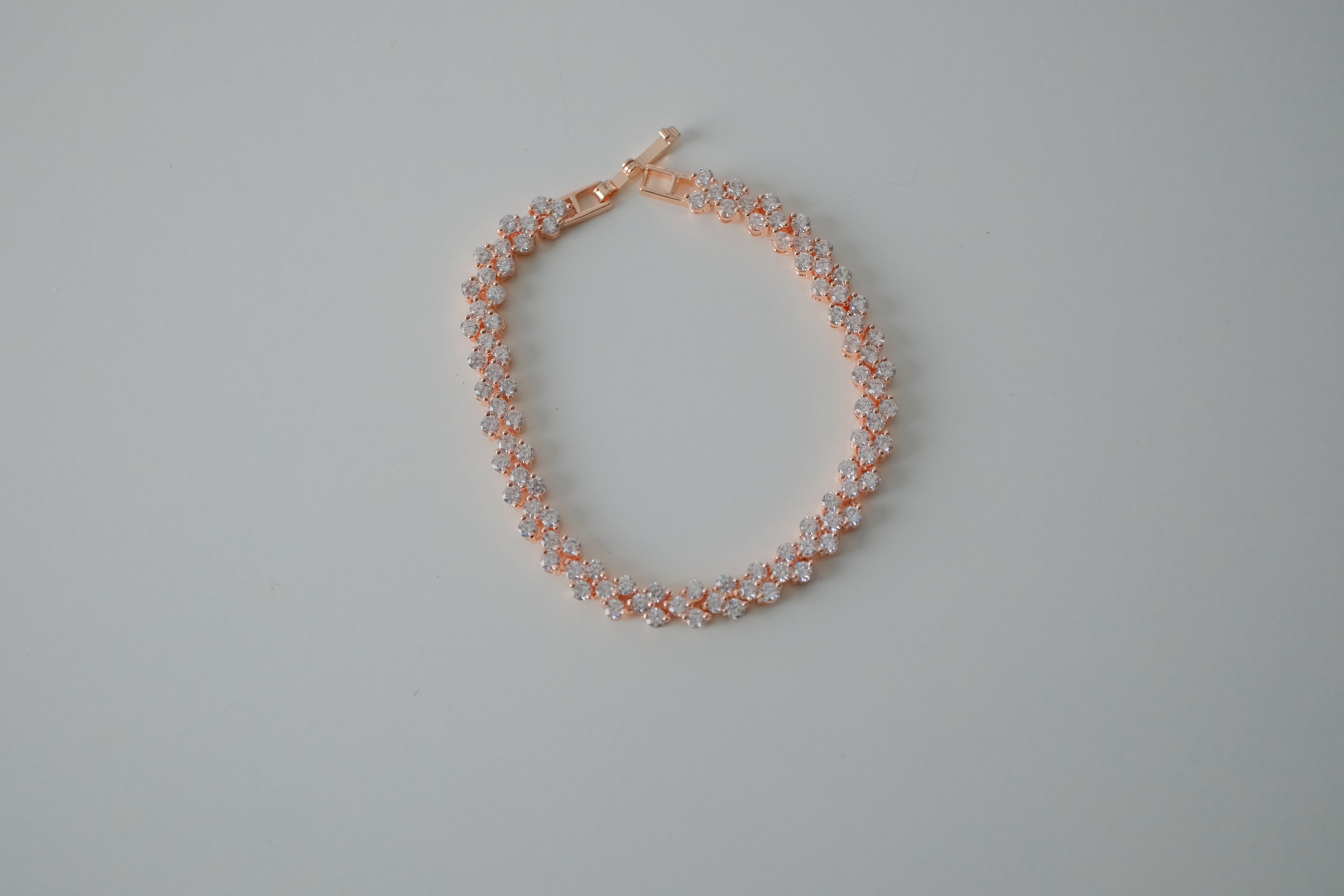 10K Gold Filled Rose Gold Tennis Bracelet