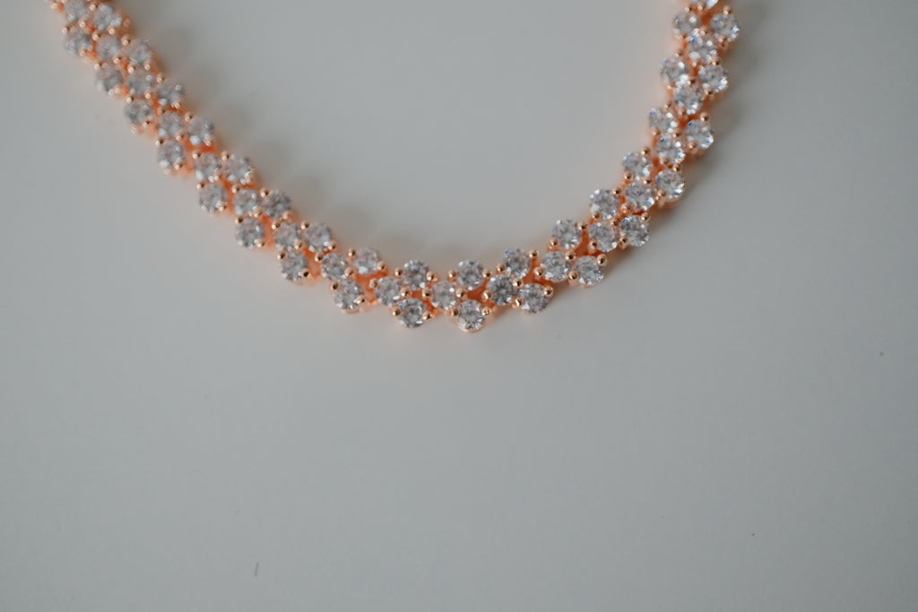 10K Gold Filled Rose Gold Tennis Bracelet