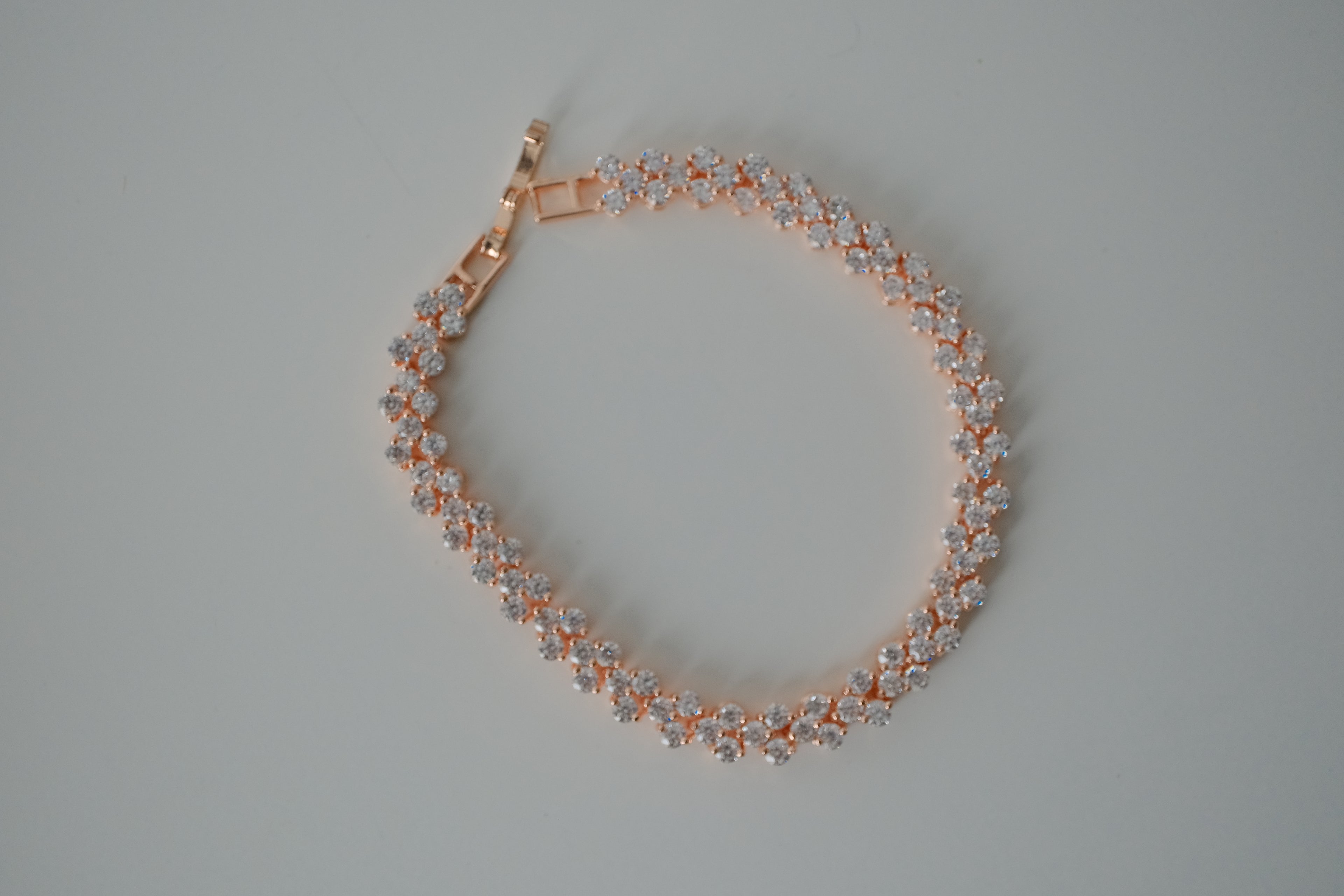 10K Gold Filled Rose Gold Tennis Bracelet