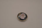 Vintage Mexican Alpaca silver Mother-of-Pearl circular brooch and Pendant