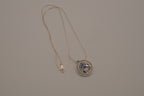 Sterling silver bear paw Abalone shell pendant Necklace&nbsp;