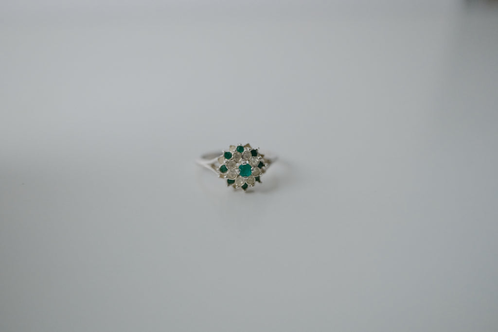 White Gold Cocktail Ring - 18K