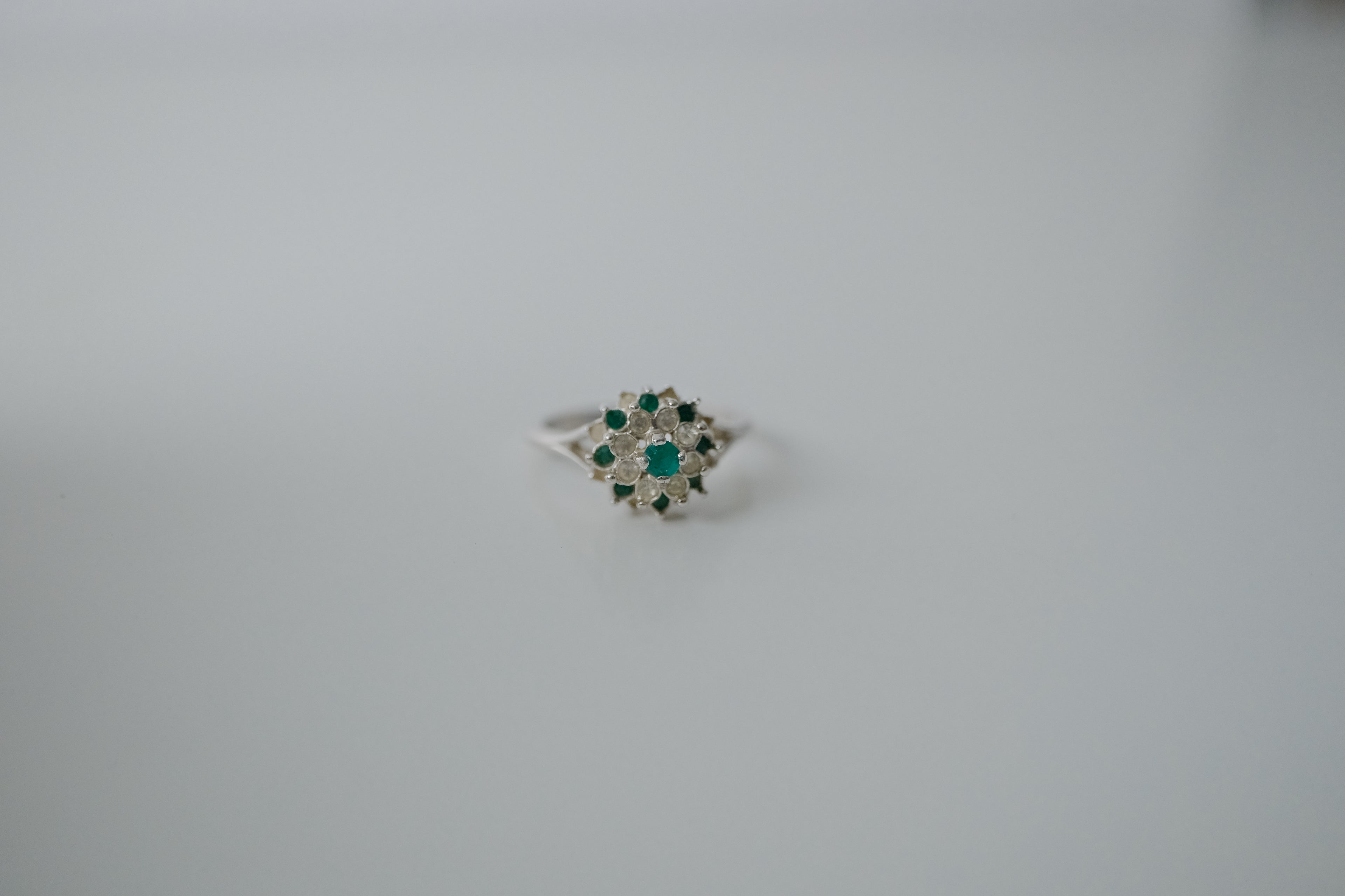 White Gold Cocktail Ring - 18K