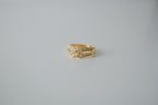 Vintage Twisted Gold Tone Ring