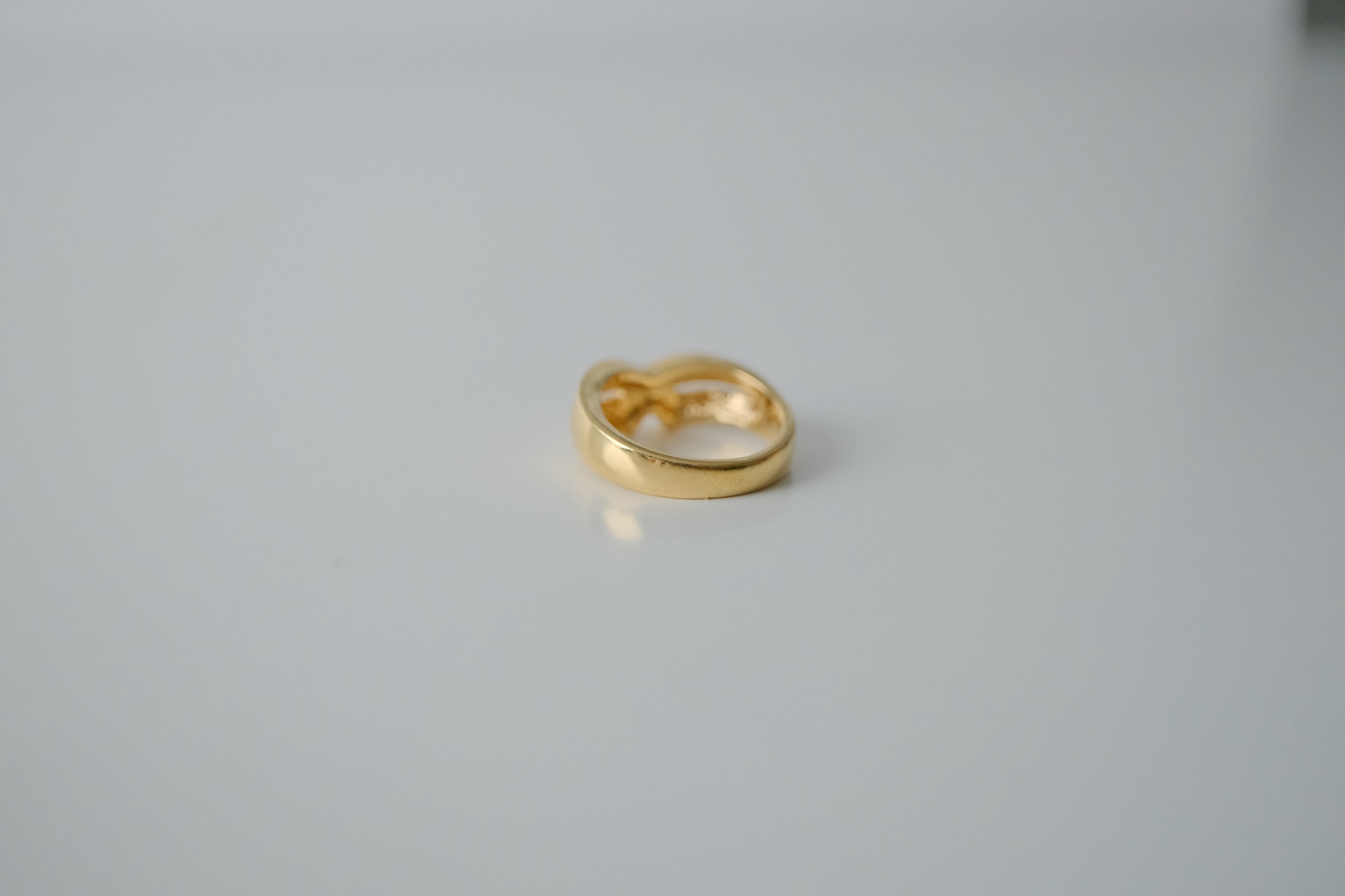 Vintage Twisted Gold Tone Ring